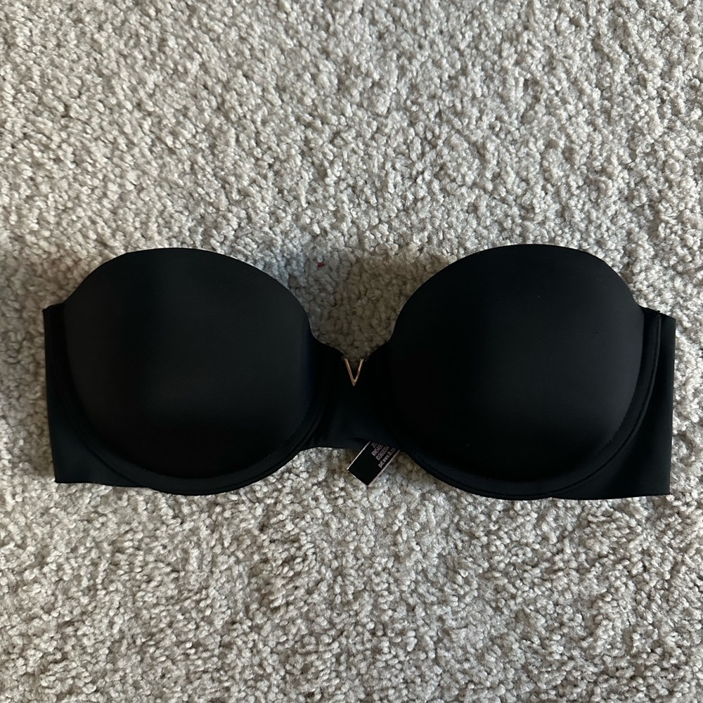 Victoria's Secret Black Strapless Bra